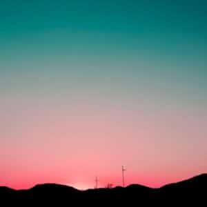 Minimalistisk Solnedgang